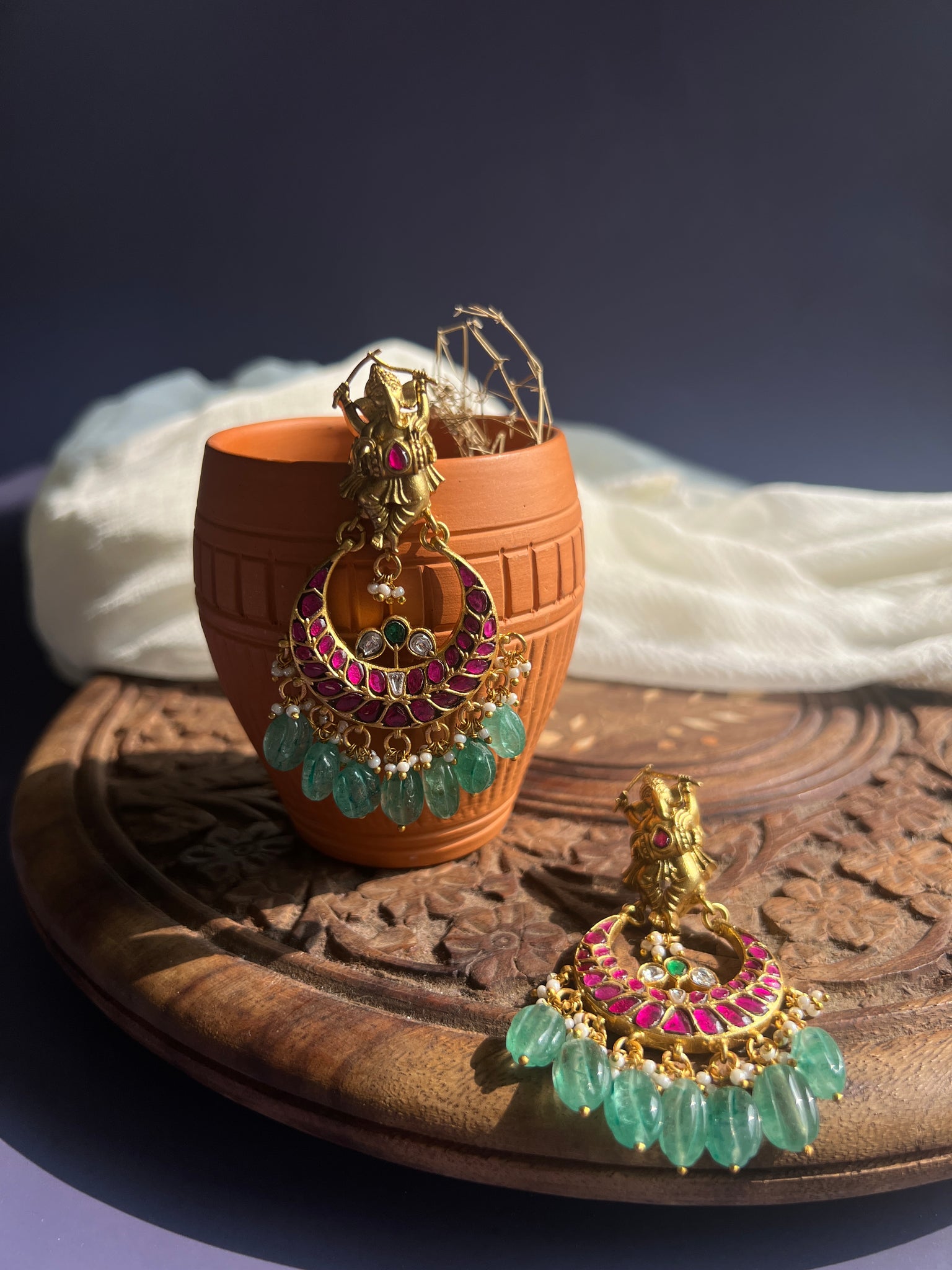 Ganesha Kundan Chaandbalis