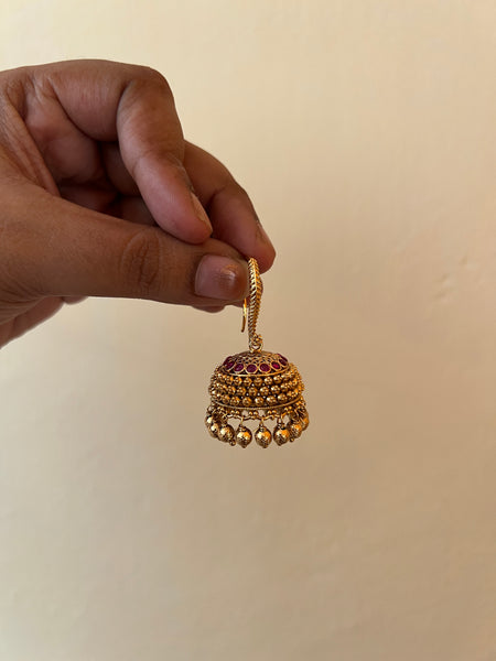 Bridal kemp hook jhumkas