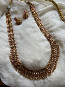 Kemp bridal Paisley necklace with jhumkas