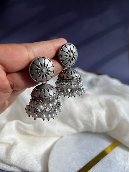 Chakra jhumkas