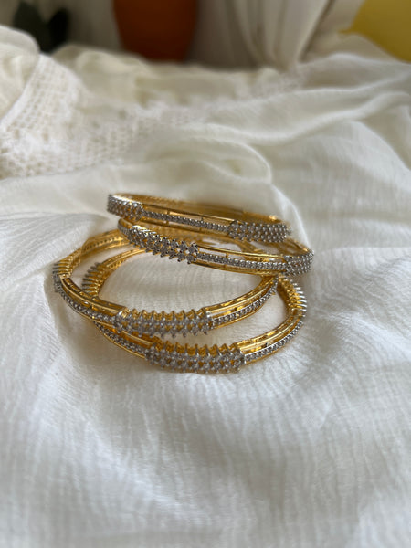 Ad stone set of 4 bangles