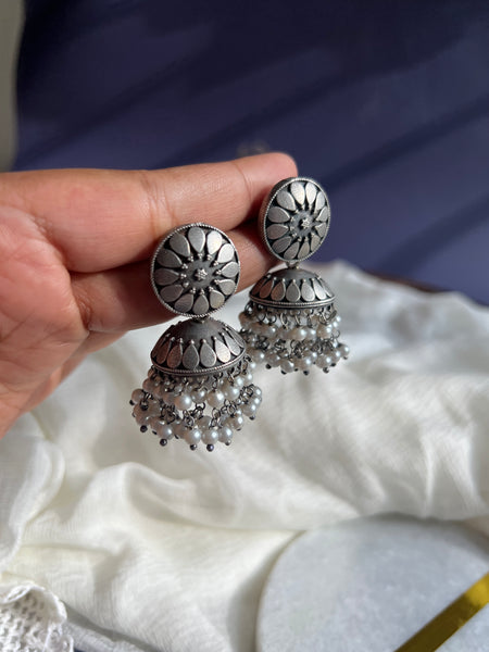 Chakra jhumkas
