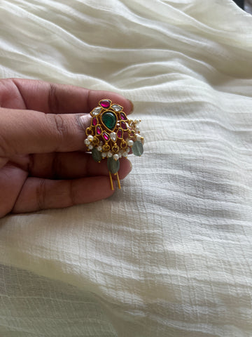 Kundan floral choti