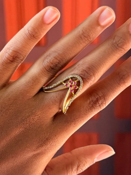 Floral vaanki Ring
