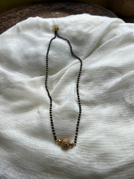 Stone sphere mangalsutra