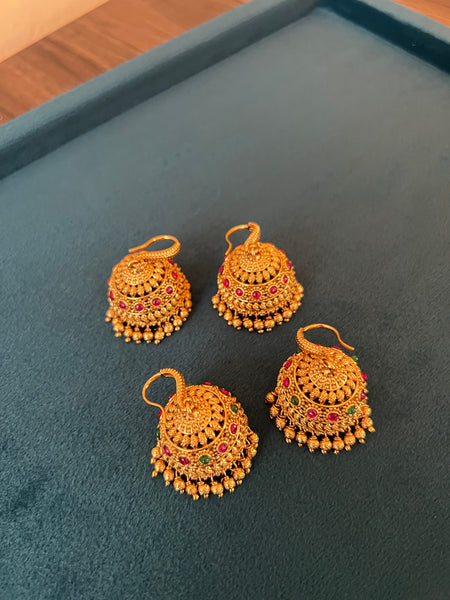 Kemp antique hook jhumkas