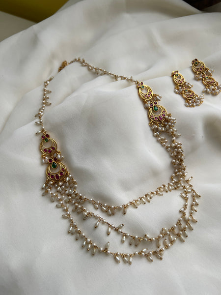 Guttapusalu layers haram with earrings