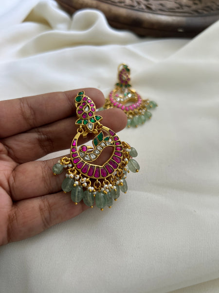 Kundan peacock Chaandbalis