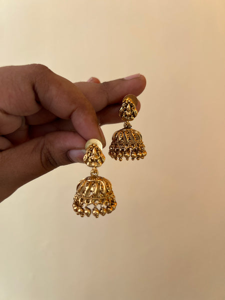 Little Lakshmi antique jhumkas