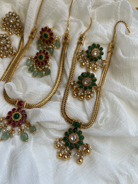 Vintage kemp flower attigai with studs