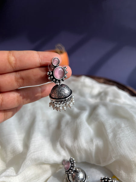 2 stone jhumkas