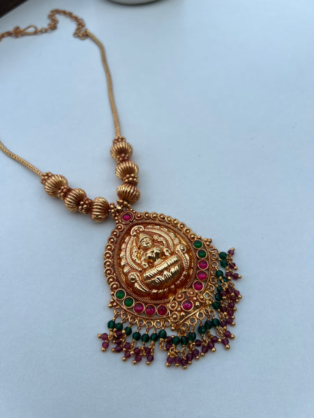 Lakshmi gold look alike necklace