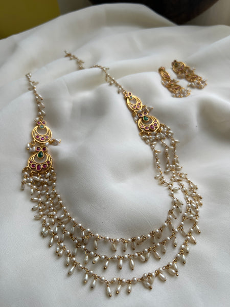 Guttapusalu layers haram with earrings