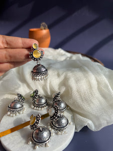 2 stone jhumkas