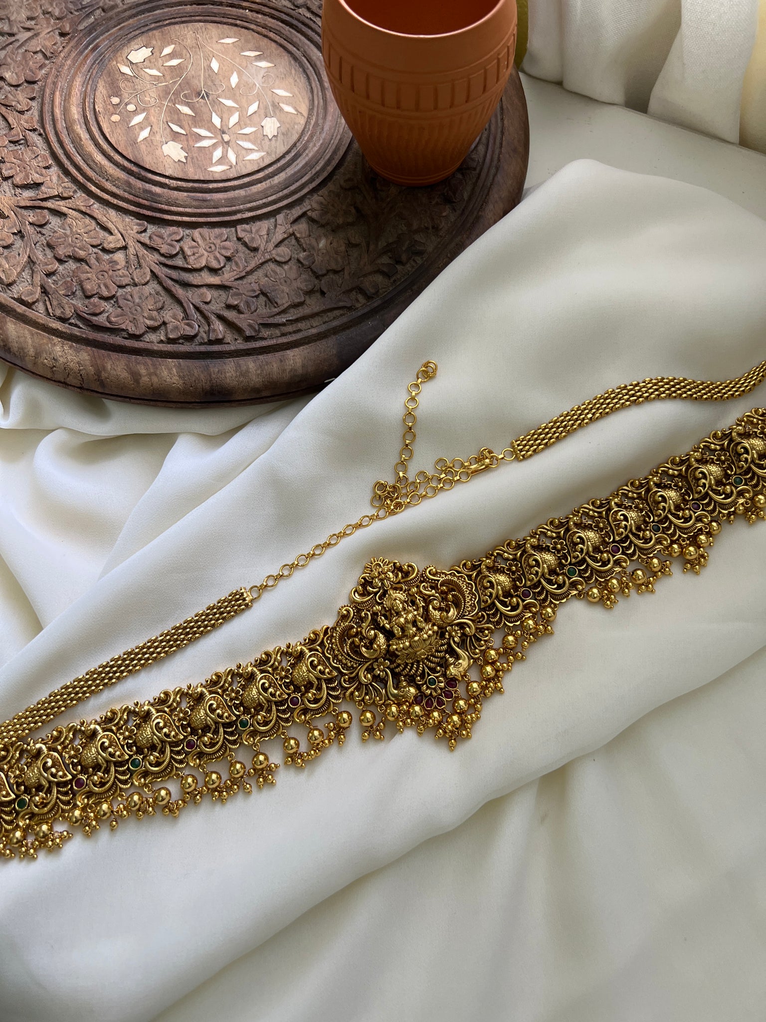 Nagas Lakshmi bridal hip chain