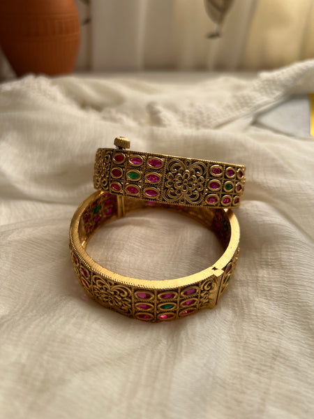 Kemp designer antique bangles pair