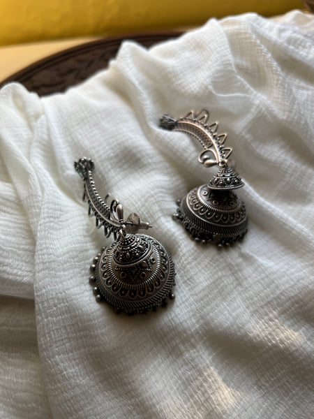 Tribal earcuff jhumkas