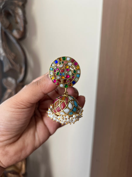 Kundan Annam vintage Jhumkas- pre book