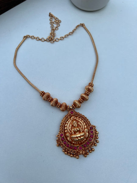 Lakshmi gold look alike necklace