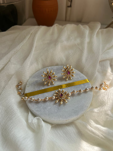 Budget kid friendly pearl kemp choker set