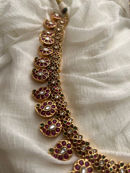 Kemp manga premium necklace with jhumkas