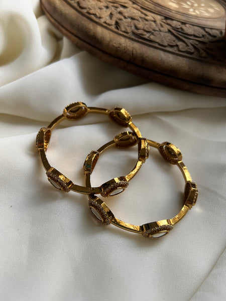 Antique Polki uncut bangles