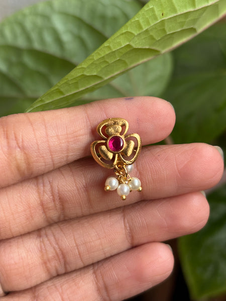 Antique Gold Matte  Clip-on Nose Pin