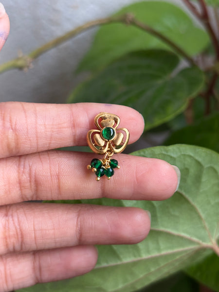 Antique Gold Matte  Clip-on Nose Pin
