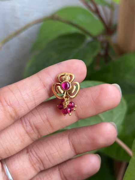 Antique Gold Matte  Clip-on Nose Pin