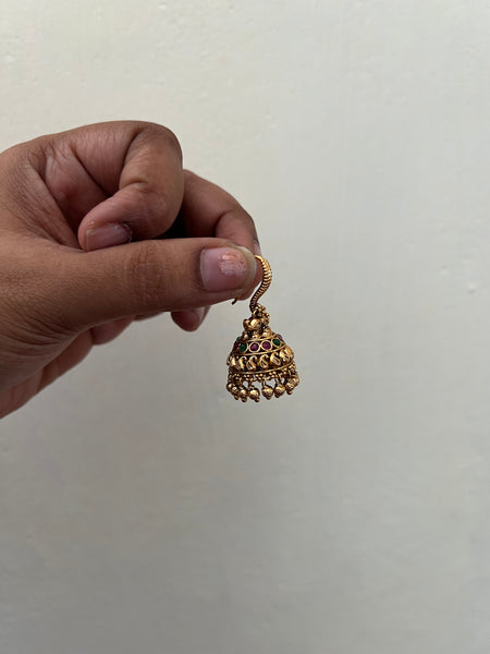 Kemp Paisley hook jhumkas