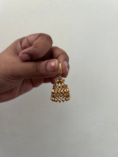 Kemp Paisley hook jhumkas