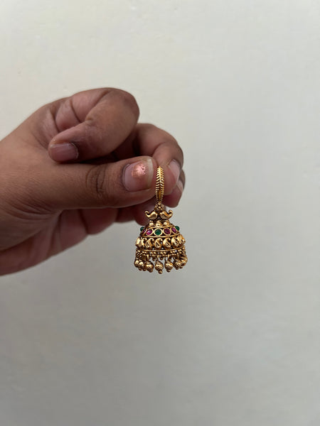 Kemp Paisley hook jhumkas