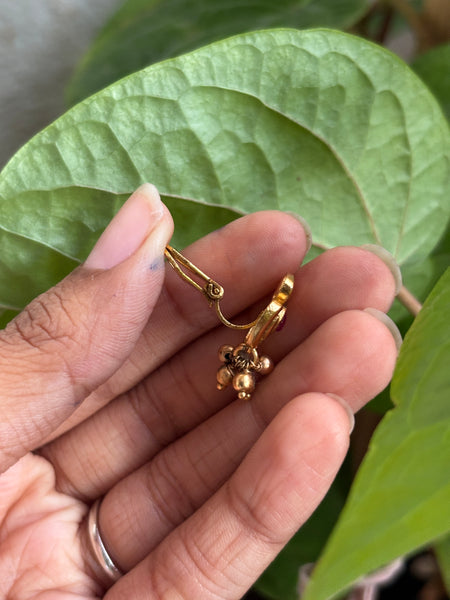 Antique Gold Matte  Clip-on Nose Pin