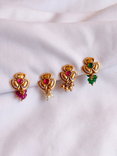 Antique Gold Matte  Clip-on Nose Pin