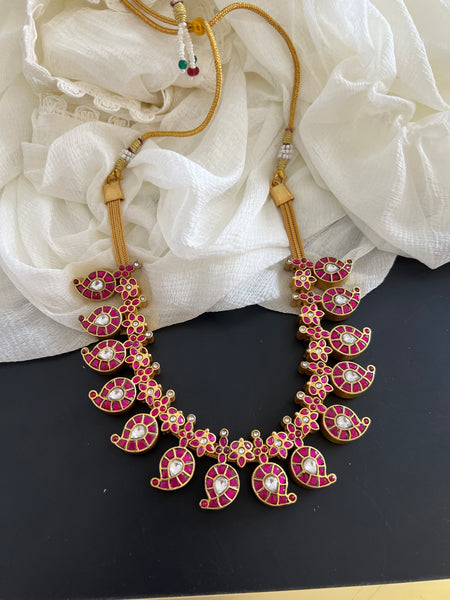 Reversible premium Manga Kundan necklace