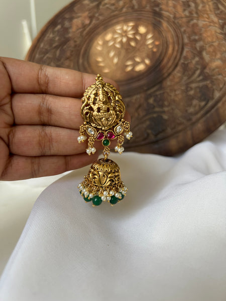 Nagas kemp bridal necklace with jhumkas