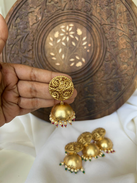 Bright matte Jhumkas