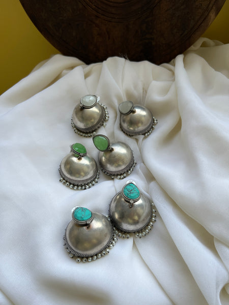 Jumbo candy stone jhumkas