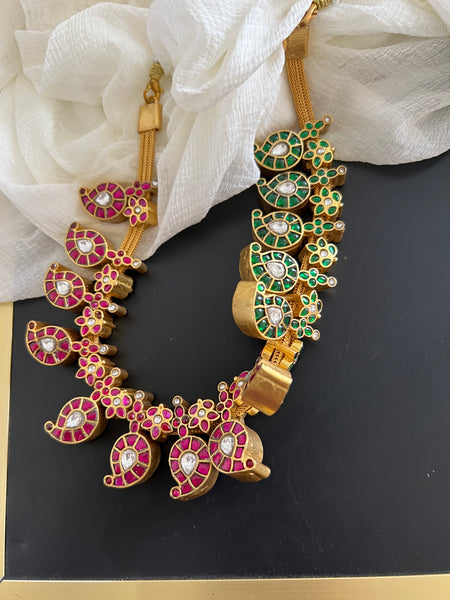 Reversible premium Manga Kundan necklace