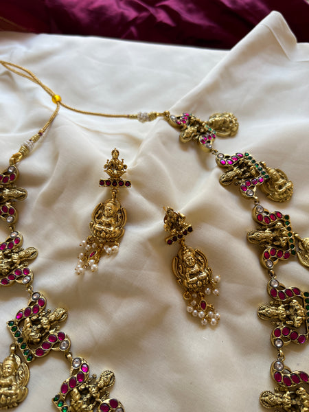 Nagas Lakshmi haram with earrings