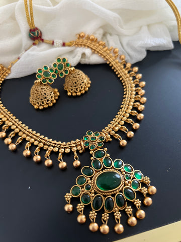 Kemp attigai with jhumkas