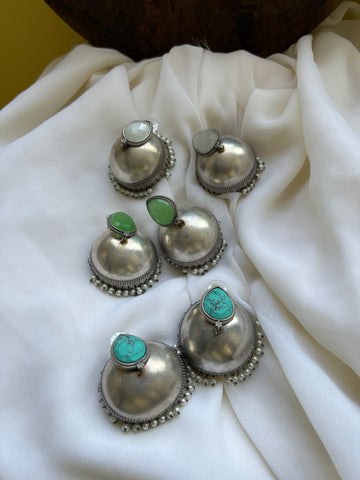 Jumbo candy stone jhumkas