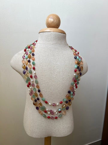 Multi coloured bead maala