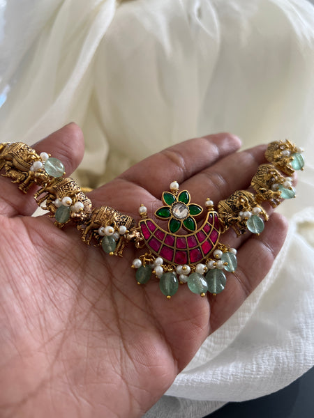 Gomathi Kundan choker with studs