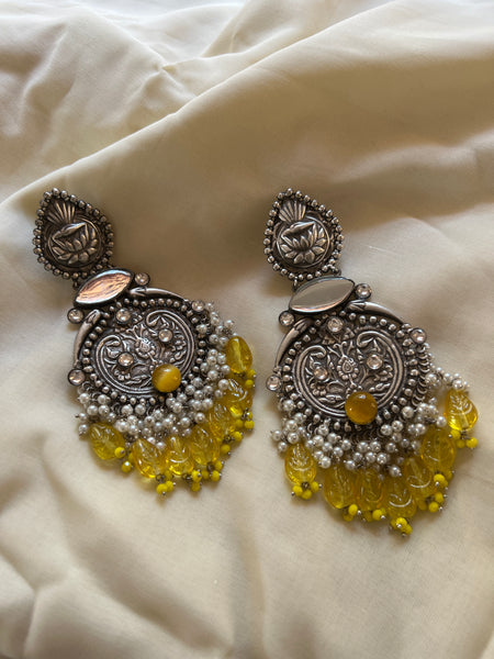 Jumbo stone carved Chaandbalis