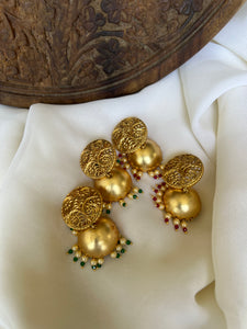 Bright matte Jhumkas