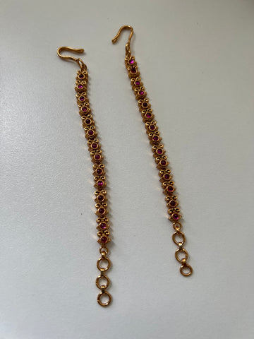 Kemp earring bridal chain