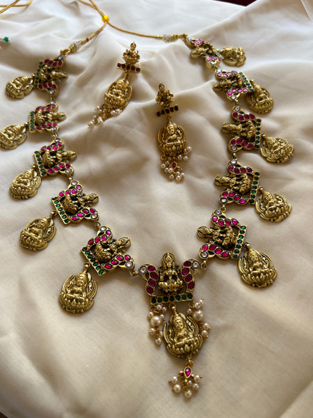 Nagas Lakshmi haram with earrings