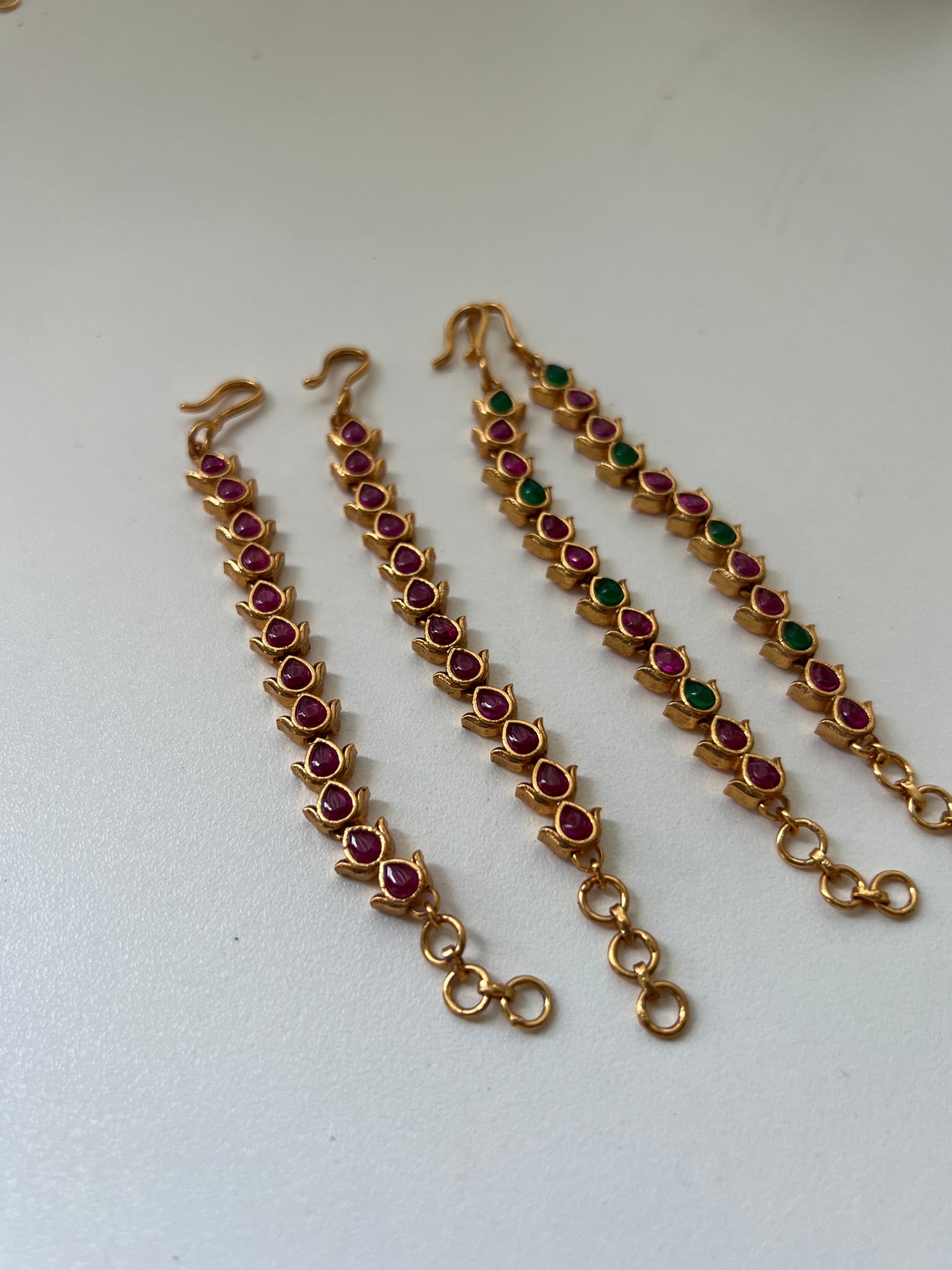Kemp bridal earrings chain