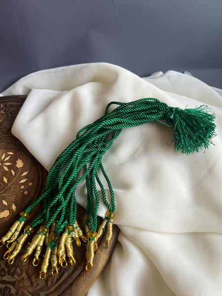 Green silk thread dori